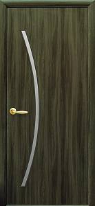 Дверне полотно Новий стиль Дива кедр (700*2000) экошпон стекло сатин
