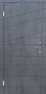 Двері вхідні Портала серія Moдерн Діагональ_2  цемент маренго/цемент мигдаль 950*2040 права