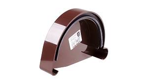 Заглушка левая желоба Profil ( 006 ) L коричневая Д 130 (28 шт.)