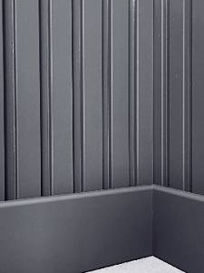 Плінтус МДФ Супер Профіль h 80 Титан Гофти ПП1280 (12*79*2800) (12шт/уп/21,7кг)