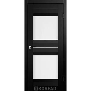 Двери Korfad Aliano AL-07 Super Pet черный 800*2000 сатин белый