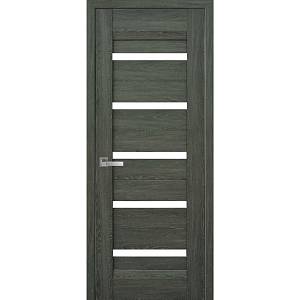 Дверне полотно Новий стиль Лира дуб графит (600*2000) Нано Флекс стекло сатин