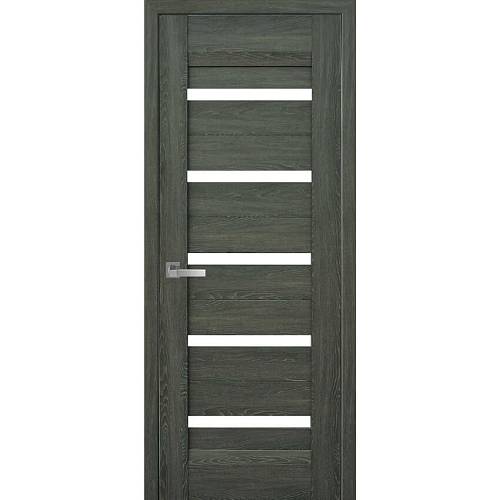 Дверне полотно Новий стиль Лира дуб графит (600*2000) Нано Флекс стекло сатин