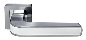 Дверные ручки Morelli Exclusive Dyi MH-46 SC/W- S55 ЦАМ матовый хром/белый