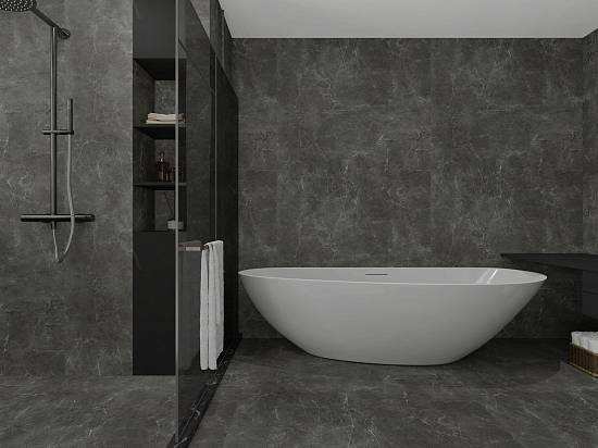 Панелі SPC Rigid Core Avenzo 230033-2 Black Marmur (1 шт = 2,7 кв.м.)