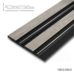 Панель стеновая полимерная Клевер  12912- 333-S (129*12*2900мм) (20шт/уп)