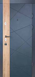 Двери Входные Магда тип 13 модель MG612 Графит/спил.дер/супермат.бел. 860,960 Ral9005 (квартира)