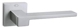 Дверная ручка Convex 1535 на квадратной розетке матовый хром