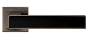 Ручка дверная MVM А-2015 MA+BLACK матовый антрацит с черной вставкой