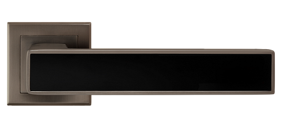 Ручка дверная MVM А-2015 MA+BLACK матовый антрацит с черной вставкой