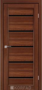 Двери Korfad Porto РR-02  орех 0,80х2 стекло черное