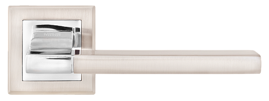 Ручка дверна МВМ А-2008 SN/CP матовий нікель/полірований хром