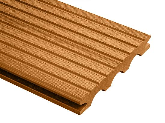 Террасная доска Holzdorf Classik шовная бук (20*140*2400мм) Массив