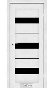 Дверне полотно MEXICO StilDoors Сандал (800*2000) ПВХ, стекло черное  (СК)