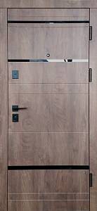 Двері вхідні Форт Нокс Стандарт Зріз дерева коньячний +акрил/зріз дерева коньячний 850 х 2030 ліва