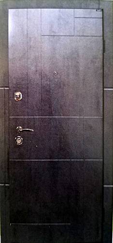 Двері вхідні Портала серія Moдерн Неаполь бетон темний /бетон сірий 950*2040 права