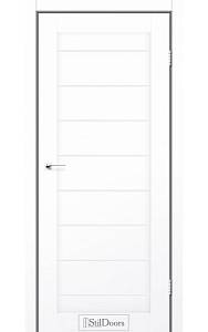 Дверне полотно TANZANIA StilDoors Белый кристал (800*2000) ПВХ, стекло сатин