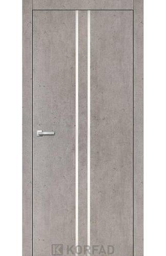 Двери Korfad ALP-02 Лайт бетон 800х2000 Алюминий