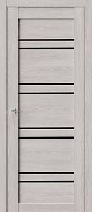 Двері  міжкімнатні FDC (QD) модель Re51 Дуб Сірий 600х2000 скло BLK