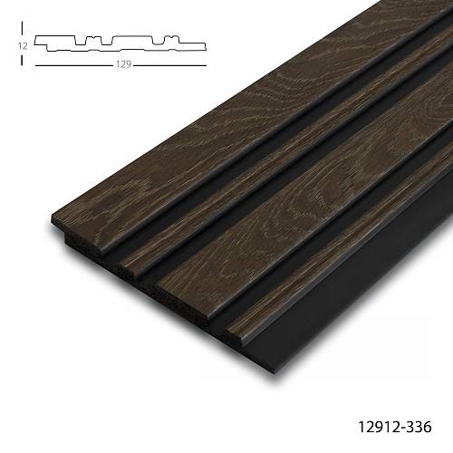 Панель стеновая полимерная Клевер  12912- 336 (129*12*2900мм) (20шт/уп)