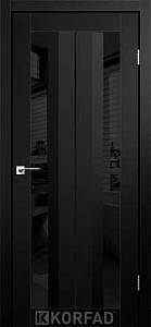 Двери Korfad Aliano AL-01 Super Pet антрацит 800*2000 зеркало графит двухстороннее