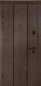 Двері Вхідні Булат Ультра (Квадро) мод.547/251 Дуб дорато темний/Рустик авиньон блан 850 ліва СЧ