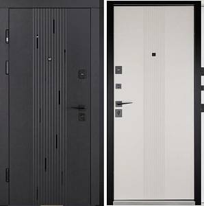 Двері вхідні Abwehr Classik 576/584 Simfonia 860/960х2050 (Чeрна шагрень /Кашемір супермат