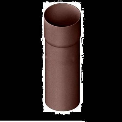 Водосточная система Альта Профиль труба с муфтой коричневая ПВХ (3м.п./д.95мм) (6шт/уп)