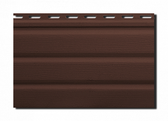 Софит Альта панель коричневая с перфорацией Т-20 (230*3000) (0,69кв.м/шт) (10шт/уп)