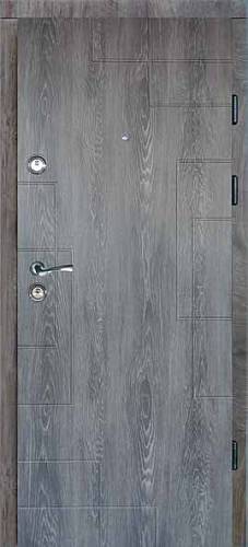 Двері Вхідні Магда тип 5.1 модель MG 160 Дуб шато еко/141 Дуб шато еко 860 Ral-7024 (квартира)