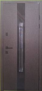 Двері вхідні Портала Trio Термо Полімер Бісмарк (скло) Дуб темний патина ЧКФ 850*2040