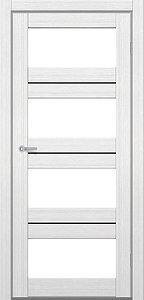 Дверь Art Door M 302 белая (700х2000мм.) ПВХ пленка, стекло сатин