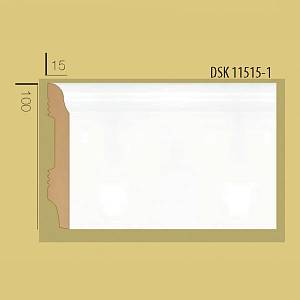 Плинтус Decolux DSK 11515 белый 100*15*2400мм (20шт/уп)