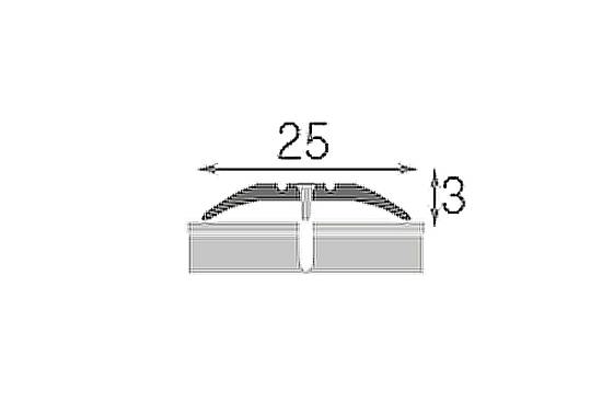 П-7-21 Порог Омис (25мм) стыковочный рифленый дуб мокко (1800мм)