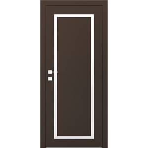 Дверь Родос Porto 2 RAL 8014 (800*2000) окрашенная, стекло двухсторонний сатин