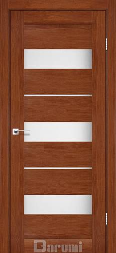 Дверь межкомнатная Darumi Master Орех роял (800*2000) стекло сатин белый