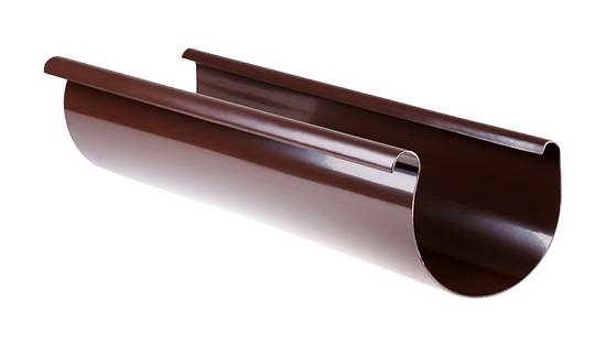 Жолоб водостічний Profil (001) коричневий 3 метра Д130 (5 шт.)