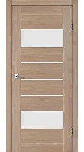 Дверь межкомнатная Leador Arona дуб мокко (800*2000) sincrolam, стекло сатин белый