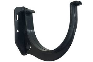 Водосточная система Альта Профиль кронштейн желоба графит ПВХ (125мм/д.95мм)(100шт/уп)