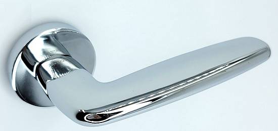 Ручка на круглій розетці Trion Gordo 39 AL-AL СP