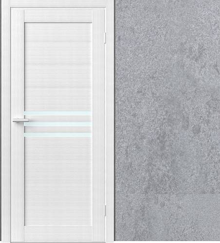 Дверь Art Door  ART 10.14 Бетон снежный  (800х2000мм.) ПВХ пленка, стекло сатин