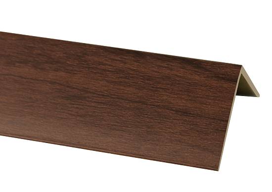 Угол ПВХ Омис (10х20) орех итальянский (2,75м.п./шт) (25шт/уп)