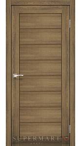 Двери Korfad Delux Piano PND-01 Дуб браш 0,80х2 стекло бронза