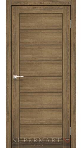 Двері Korfad Delux Piano PND-01 Щітка дуб 0,80х2 скло бронза