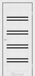 Дверь межкомнатная Darumi Mary Білий текстурний (800*2000) стекло сатин