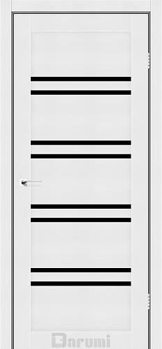 Дверь межкомнатная Darumi Mary Білий текстурний (800*2000) стекло сатин
