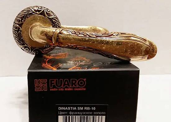 Дверная ручка Fuaro Dinastia SM RB-10 французское золото
