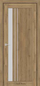 Дверне полотно BELLANO 800 х 2000, Дуб Крафт, Сатин білий