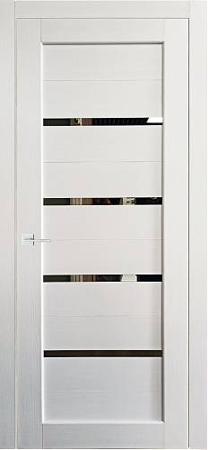 Двері  міжкімнатні FDC (QD) модель YM1 600х2000 дзеркало, Текс дуб білий