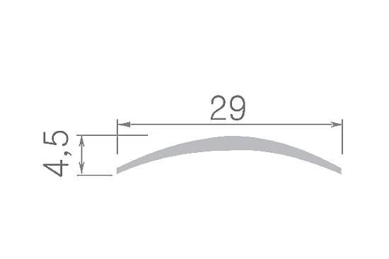 П-9 (280) -06 Поріг Оміс (29 * 4,5 мм) стикувальний гладкий вишня (1800мм)